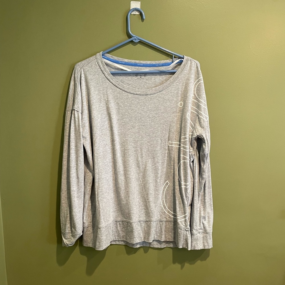 CALVIN KLEIN LONG SLEEVE T-SHIRT Sz MEDIUM - Picture 2 of 7